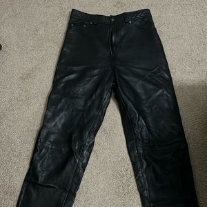 Genuine leather pants size 26